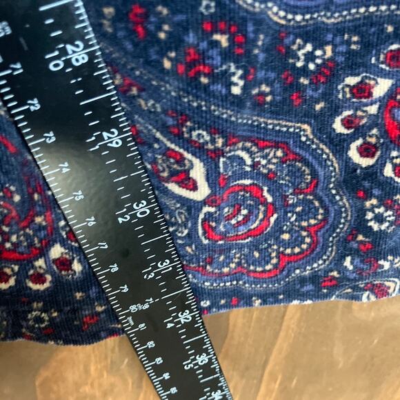 Vintage Tommy Hilfiger Womens Jeans Multi Paisley Corduroy Bootcut Stretch 16 - Picture 8 of 11